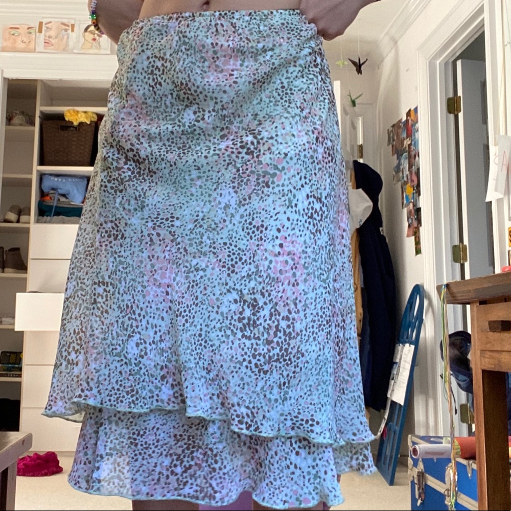 CUTE POLKA DOT RUFFLE FLOWY SKIRT!!!